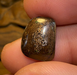 6.6cts - Solid Queensland Black Boulder Opal - Opal Whisperers