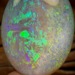 49.5cts - Large Oval South Australian Crystal on Unique “Mother of Matrix” Multicolours!