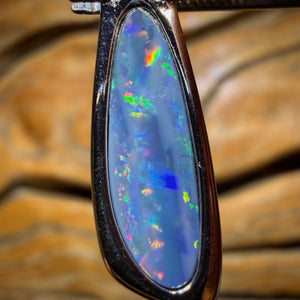 Sterling Silver - Queensland Boulder Opal Doublet Pendant