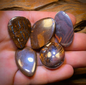 200.9cts - 5x Mixed Australian Boulder Opal’s. Wholesale Dealers Parcel