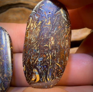 68.1cts - Tribal Queensland Boulder Opal Matching Pair