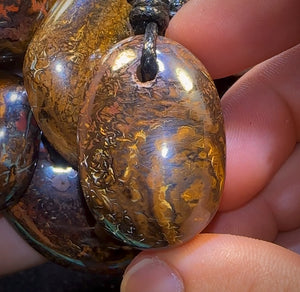 🔒10x Drilled Boulder Opals. Bulk Wholesale Dealers Parcel BARGAIN