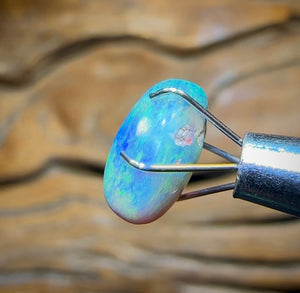 2.2cts - Australian Dark Opal “Bean” from Lightning Ridge - Opal Whisperers