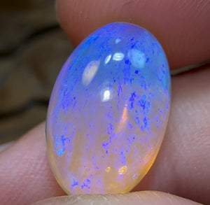 7.9cts - “Magic Crystal Bean” Lightning Ridge Crystal Opal - Opal Whisperers