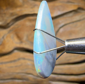 7.9cts - Australian Semi Black Opal from Lightning Ridge - Opal Whisperers