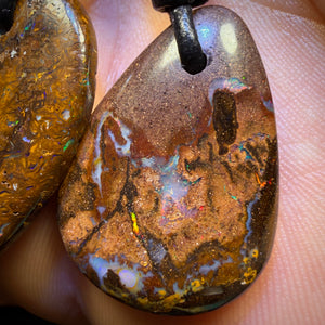 🔒5x Drilled Boulder Opals. Bulk Wholesale Parcel BARGAIN