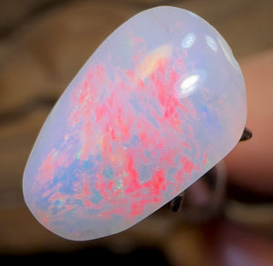 3.7cts - South Australian Red Firey Opal from Rare Mintabie Mine. - Opal Whisperers