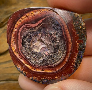 82.3cts - Australian Boulder Opal. Top Tight Tribal Pattern - Opal Whisperers