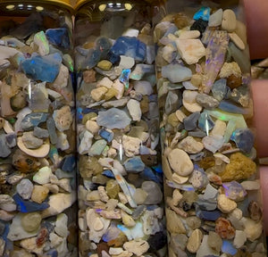 100cts Lightning Ridge Opal Rough Vials. BULK LISTING