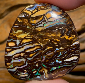 57.4cts - Australian Boulder Opal. Top Koroit “Tribal Magic” - Opal Whisperers