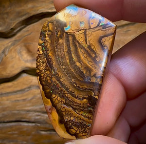 84.4cts - Big Double Sided Australian Boulder Opal. Yowah Tribal Bargain - Opal Whisperers