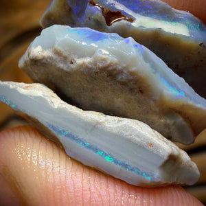 46.1cts - 3x Lightning Ridge Opal Rough Parcel