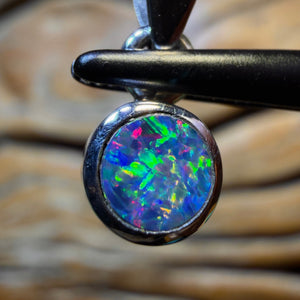 HDW Sterling Silver - Queensland Boulder Opal Doublet Pendant