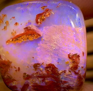 16,6 ct - Rub d'opale Boulder Pipe. Opale australienne