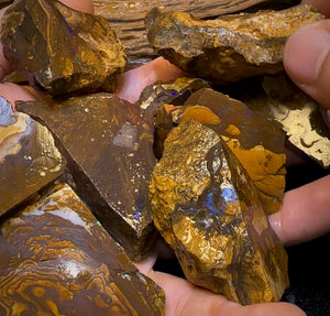 2061cts - 9x Queensland Boulder Rough Opal Parcel Only 0.25c/ct !