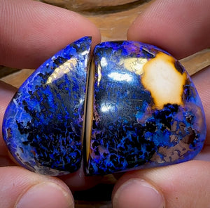 207.6cts - “Celebrity Stone” Top Yowah Nut Opal Specimen Pair. Featured on OUTBACK OPAL HUNTERS!