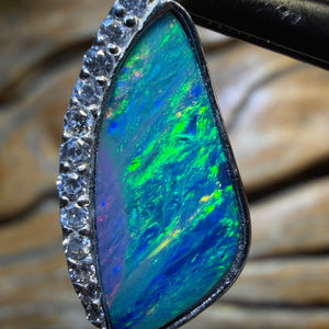 Sterling Silver - Queensland Boulder Opal Doublet Pendant