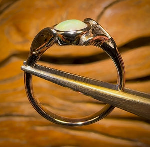 Top Quality Sterling Silver - South Australian Crystal Opal Ring