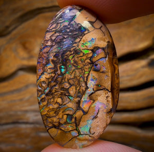 45.7cts - Tribal Australian Boulder Opal from Yowah