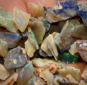 170cts - Lightning Ridge Opal Rough Parcel. 40+ Pieces