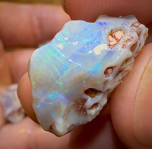 71.3cts - 5x Lightning Ridge Dark Opal Rough Parcel - Opal Whisperers