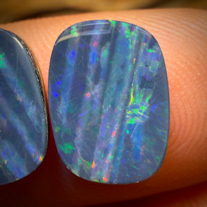 3.8cts - Australian Boulder Opal Doublet Pair