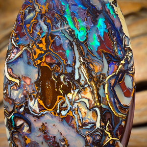 56.6cts - Must See Video Top Tribal Australian Boulder Opal from Koroit