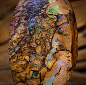 45.7cts - Tribal Australian Boulder Opal from Yowah