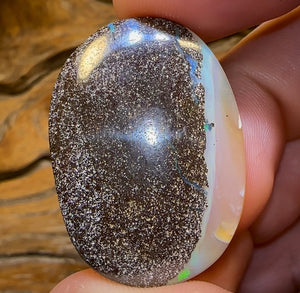 71.3cts - “Water World”Large Queensland Boulder Opal from Winton - Opal Whisperers