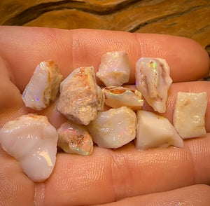 48.7cts - 9x South Australian Rare Mintabie Opal Rough Parcel