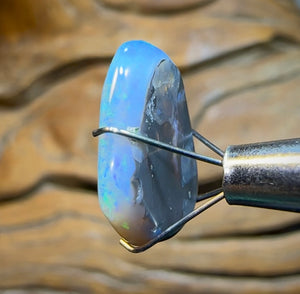 5.6cts - Lightning Ridge Semi Black Opal - Opal Whisperers