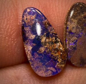 🔒 7.4cts - 4x Solid Australian Boulder Pipe Opal Parcel