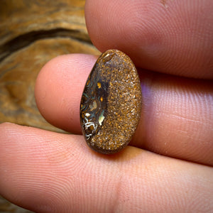 8.9cts - Amazing Suspended Golden Yowah Nut Crystal Centre Opal