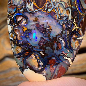 56.6cts - Must See Video Top Tribal Australian Boulder Opal from Koroit