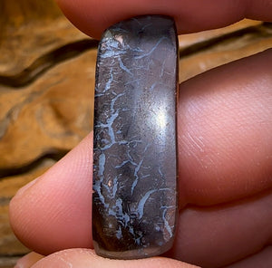 19.2cts - “Electric Rim”Yowah Nut Tribal Opal - Opal Whisperers