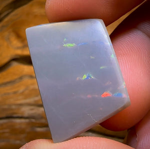 29.3cts - ‘Red Light / Green Light’ Extremely Rare South Australian Dark Opal from Mintabie