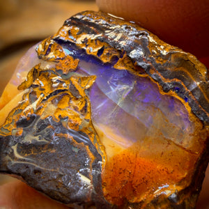 37.1cts - Yowah Nut Crystal Centre Opal Rough Piece