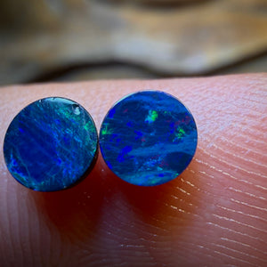 0.31cts - Australian Boulder Opal Doublet Pair