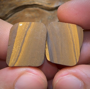 (Template) 69.8cts - Australian Boulder Opal Specimen. Natural Split Pair - Opal Whisperers