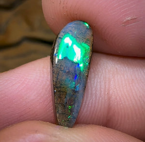 3.5cts - “Metallic Flash” Solid QLD Boulder Opal - Opal Whisperers