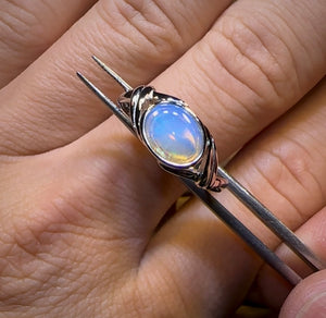Sterling Silver - South Australian Crystal Opal Ring - Opal Whisperers