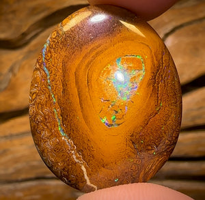 39.9cts - Yowah Nut Tribal Kernel Opal. Double Sided!