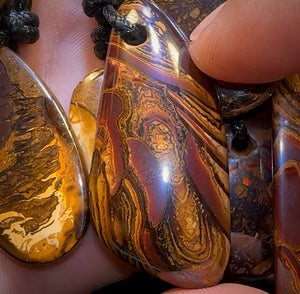 🔒10x Drilled Boulder Opals. Bulk Wholesale Dealers Parcel BARGAIN