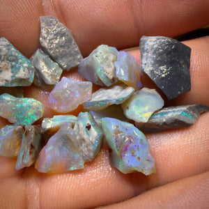 38cts - 20x Lightning Ridge Opal Rough Parcel
