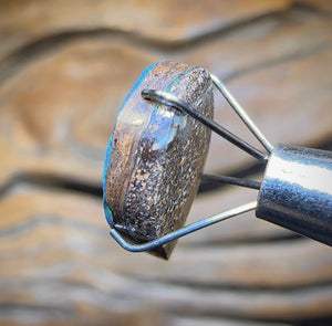 3.6cts - Queensland Boulder Seam Australian Opal For Recutting - Opal Whisperers