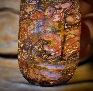 32 x 16mm - Drilled Tribal Boulder Opal Necklace