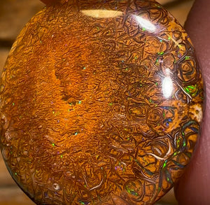 “Tribal Eye 2” 38.1cts - Yowah Nut Tribal Kernel Opal. Double Sided!