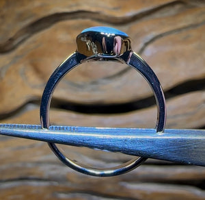 Pipì Shell Sterling Silver - Queensland Boulder Opal Doublet Ring - Opal Whisperers