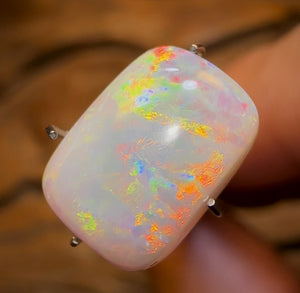 3.2cts - Lightning Ridge Light Opal Great Roling Red Orange Delight