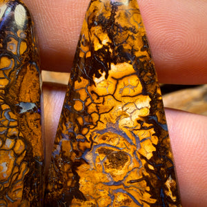128.4cts - Tribal Queensland Boulder Opal Pair